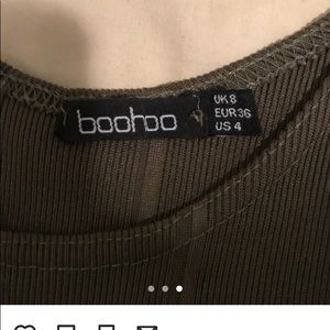 Olive green body suit